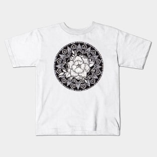 Peony Mandala Kids T-Shirt